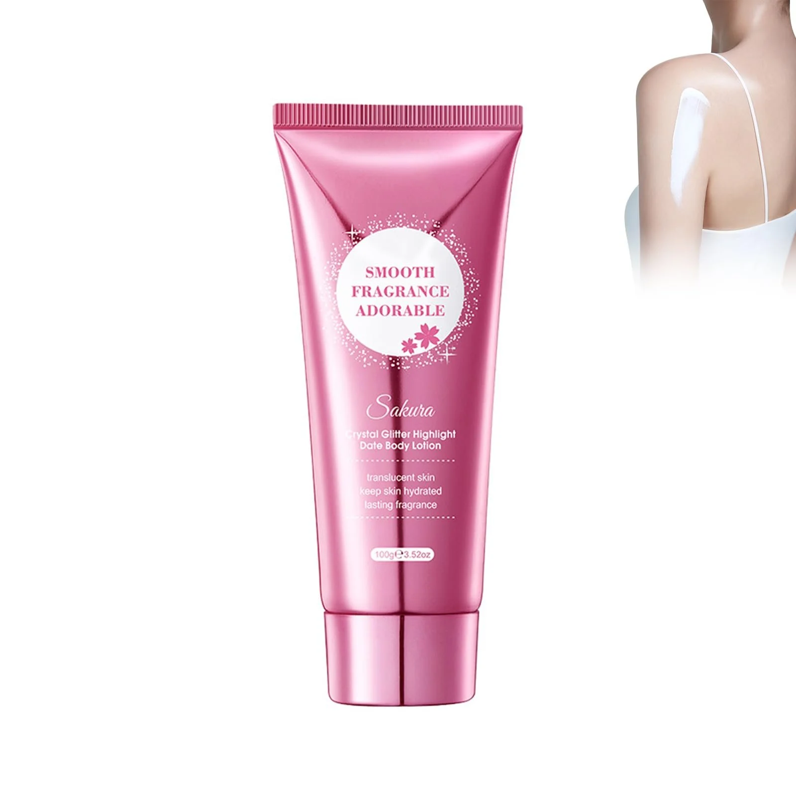 Лосьйон для тіла Shiny Sakura Зволожуючий крем для тіла з екстрактом вишні 100 г, фото №1