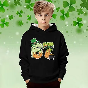 Толстовка St Patrick's Day для дівчинки, флісова, з принтом synthetic.ua - Фото 1