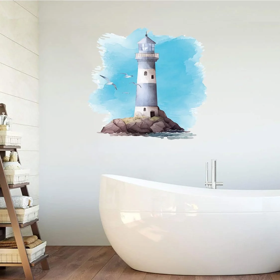 Наклейка на стену Маяк самоклеящаяся 48.4 x 45.3 см, фото №4