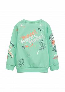 Толстовка s.Oliver мягкая с принтом по всей поверхности synthetic.ua - Фото 1