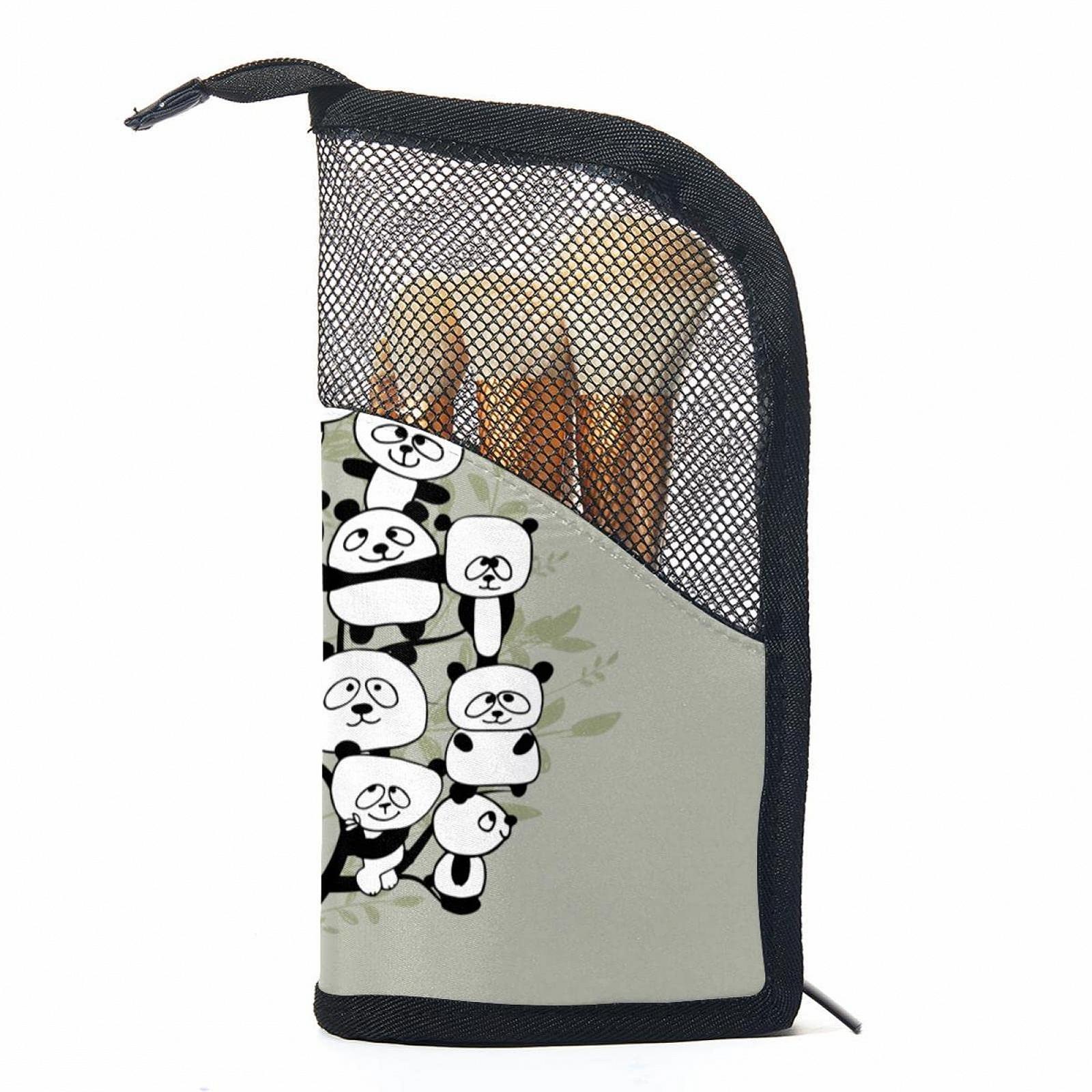 Набор кистей для макияжа с сумкой-органайзером Tree and Panda Colored-3811, 12 шт., фото №1