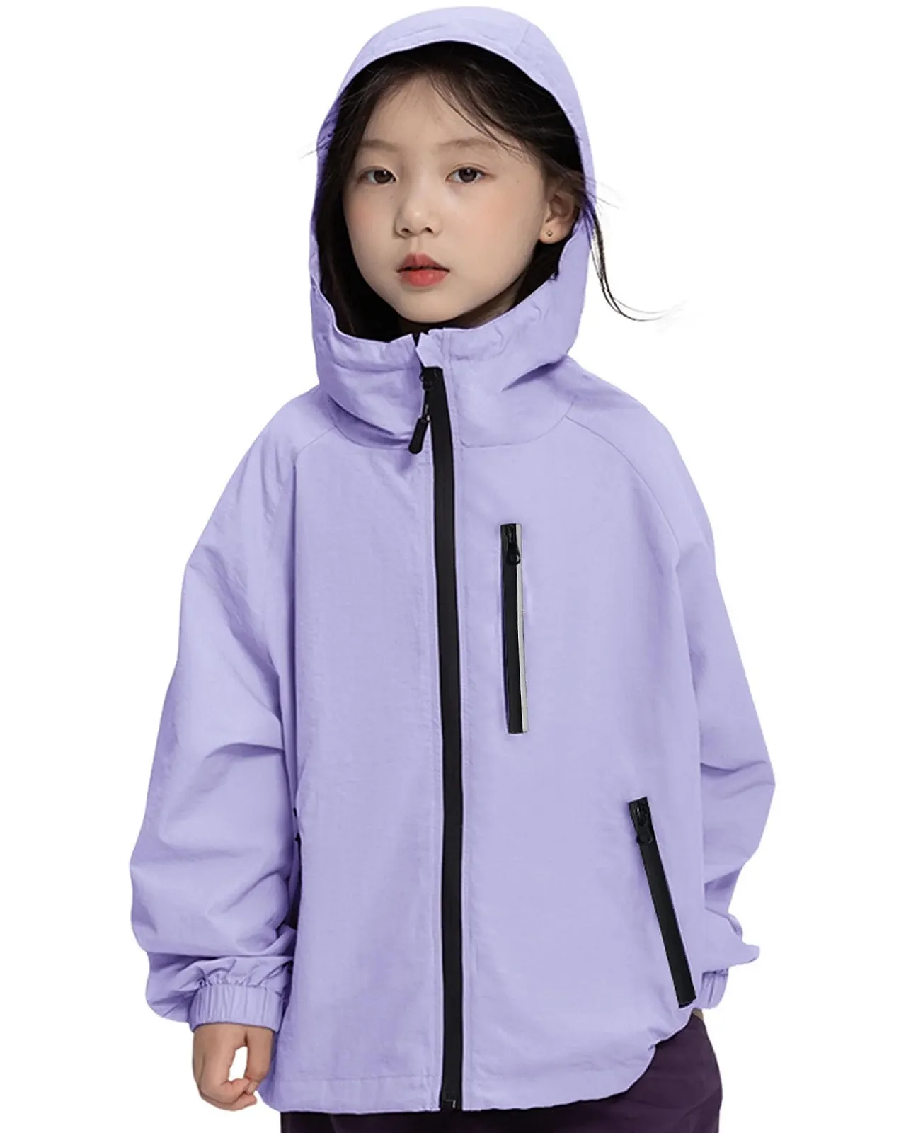 Водонепроникна куртка з капюшоном для дівчат Rolanko, фото №1