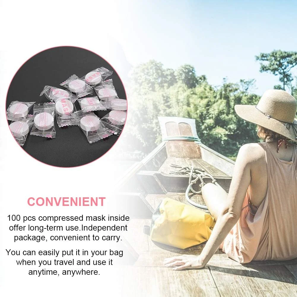 Маска для лица Компресс 100 шт, бумага для DIY масок, нетканое волокно, фото №4