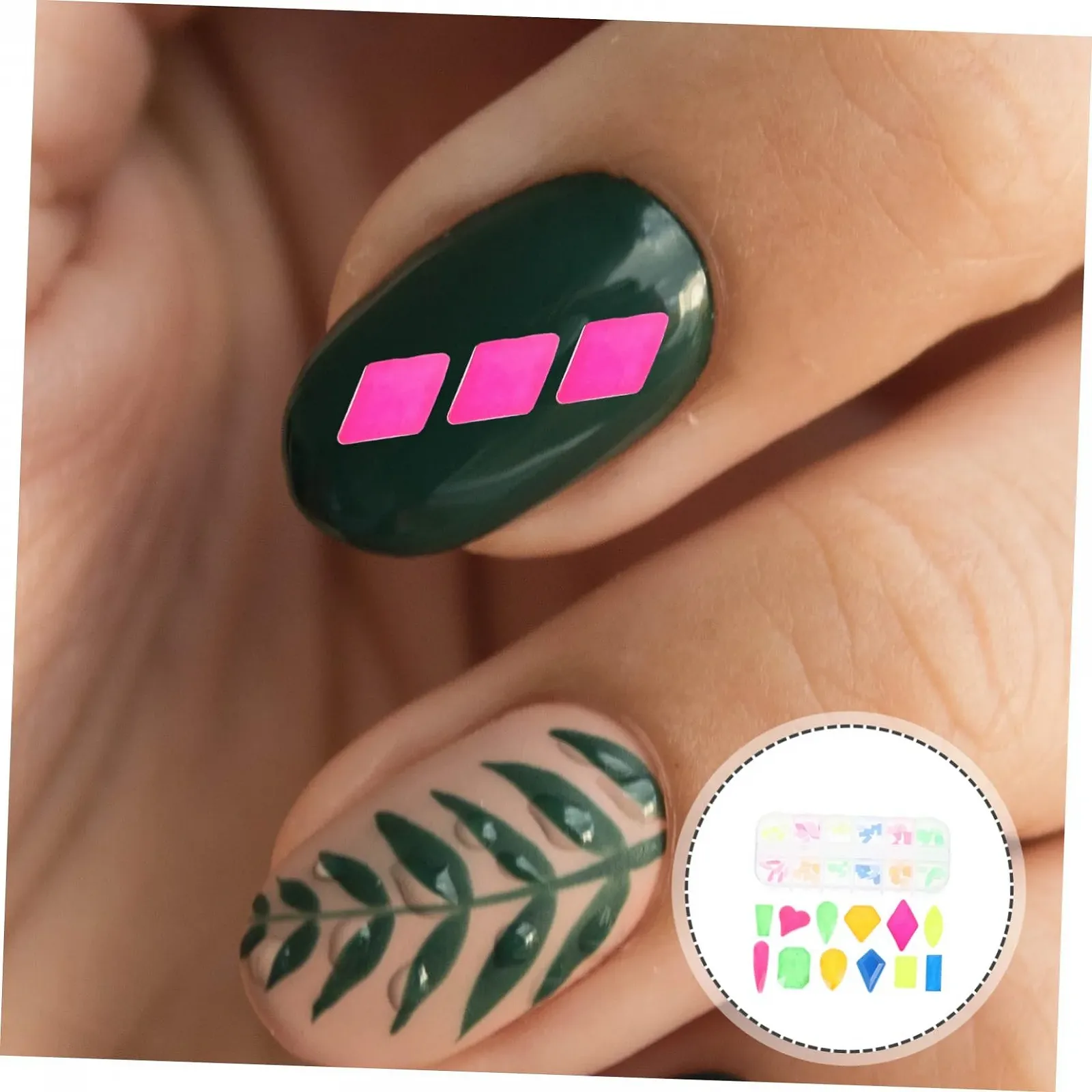 Набір для манікюру FRCOLOR зі штучними діамантами для нігтів, стрази у формі серця для прикрас, фото №5