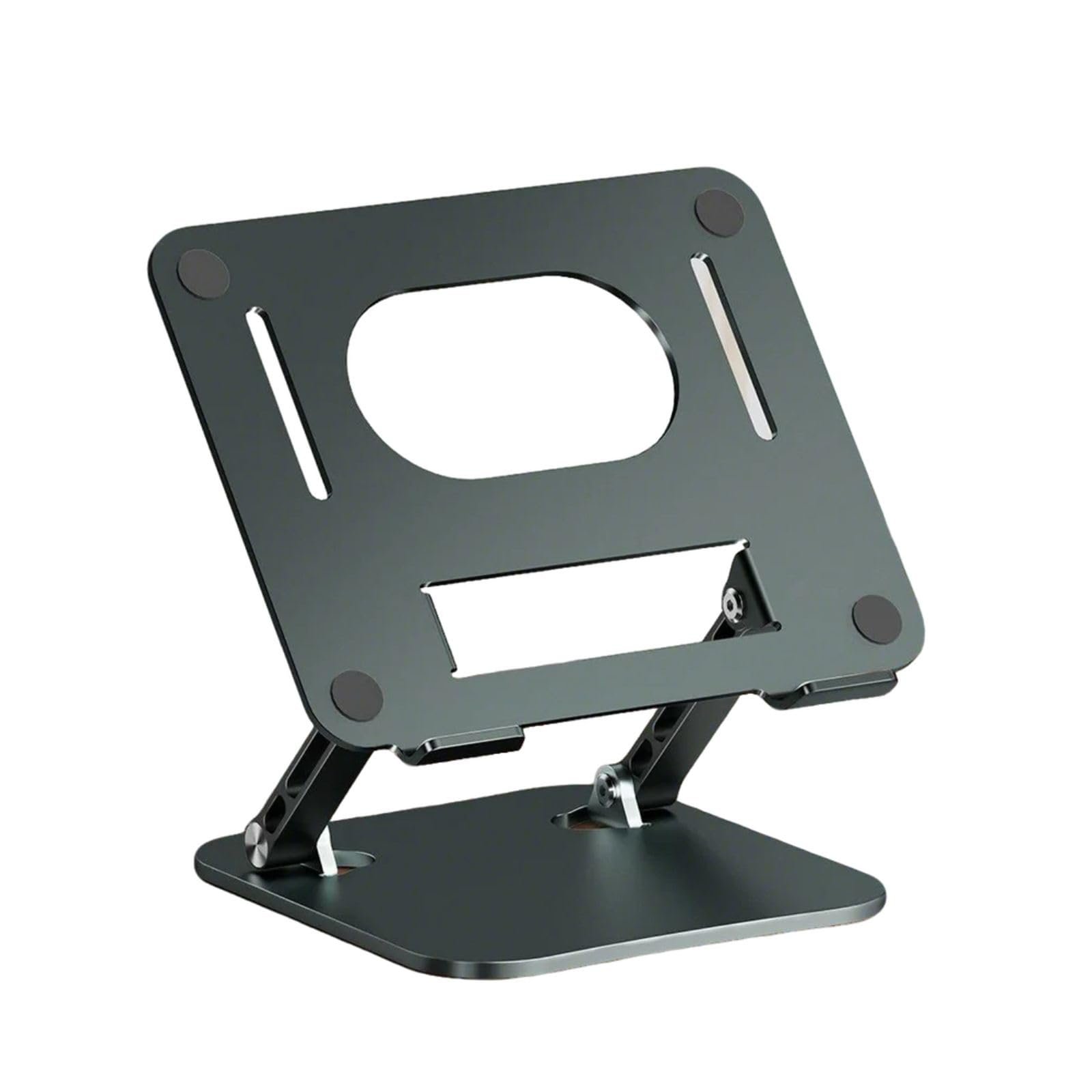 Підставка для ноутбука з алюмінієвого сплаву, регульована по висоті, тепловідвід, тримач до 43,2 см (17 дюймів), планшетів, для домашніх офісів, фото №3