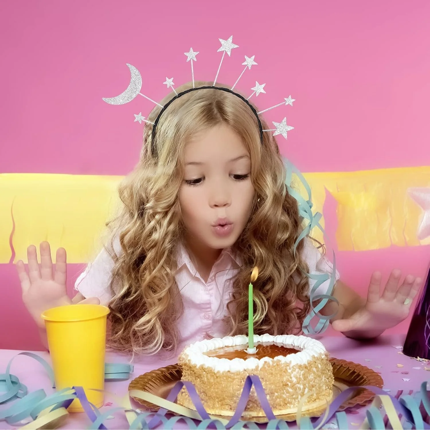 Жіночий обруч для волосся 2 шт Блискучий, фото №5