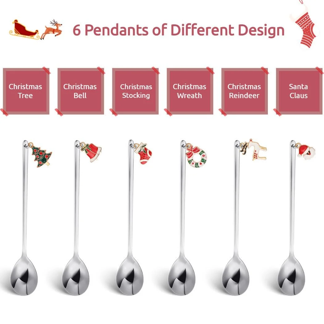 Ложка Десертная  6 шт с длинной ручкой, фото №3