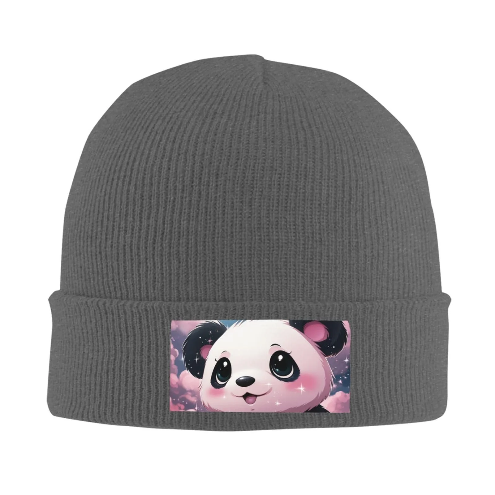 Шапка-бини Pink Panda Вязаная Зимняя Теплая Розовый, фото №4 Шапка-бини Pink Panda Вязаная Зимняя Теплая Розовый, фото №4