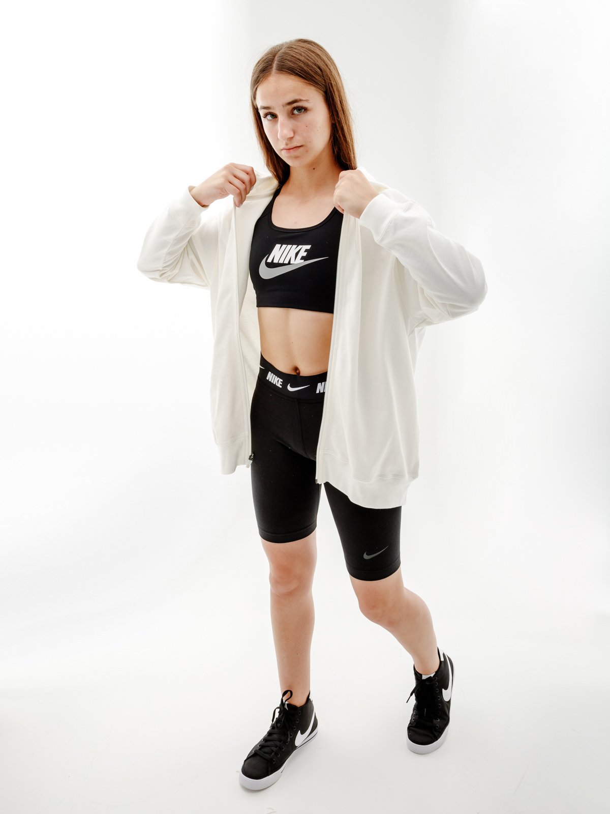 Джемпер Nike W NSW JRSY OS FZ HOODIE L, фото №4