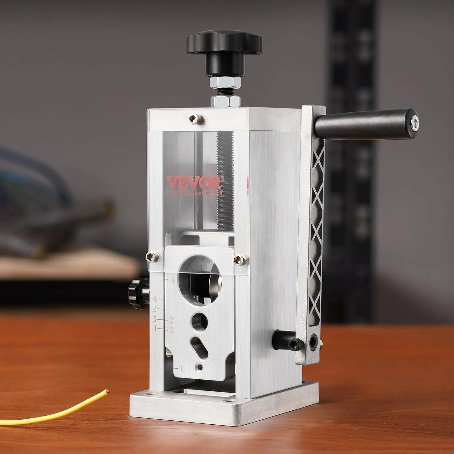 Ручной станок для зачистки проволоки VEVOR SD-002 / 1.5 - 38 мм / Silver, фото №3
