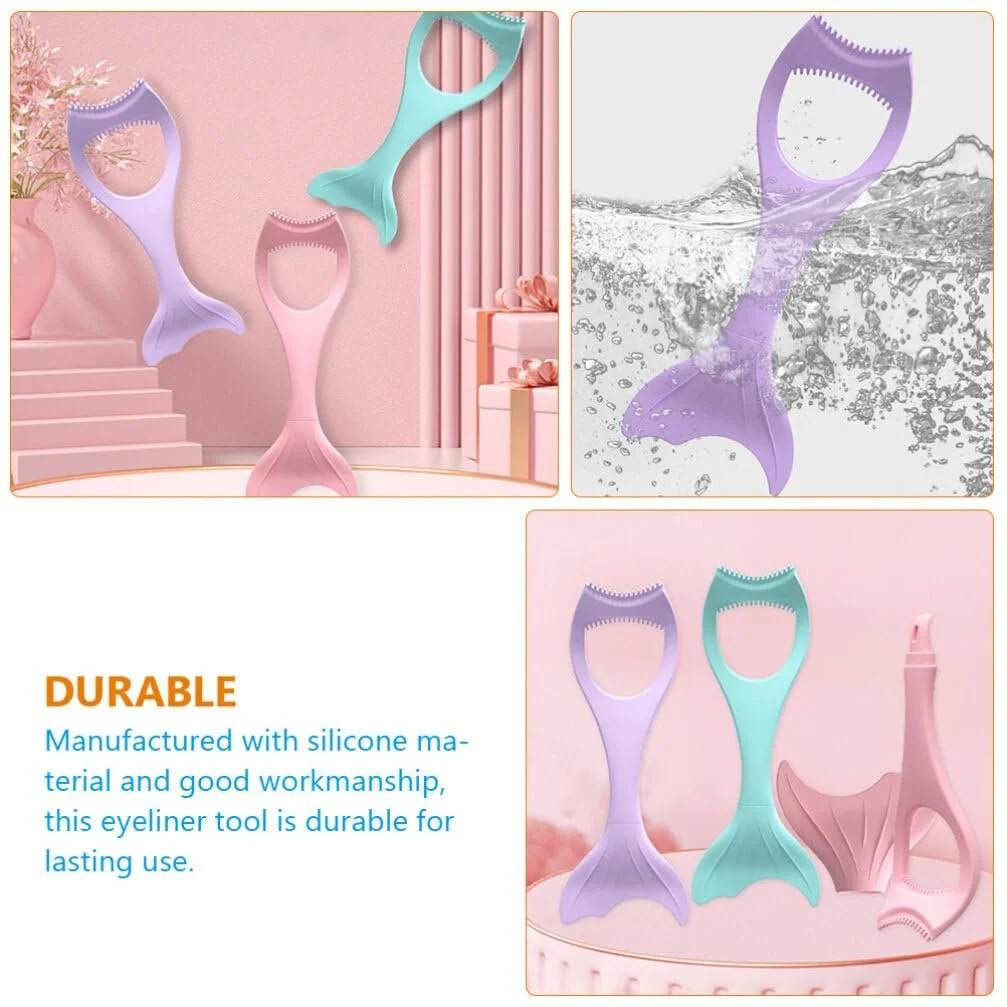 Трафарет для подводки глаз CALLARON, силиконовый помощник, фото №5