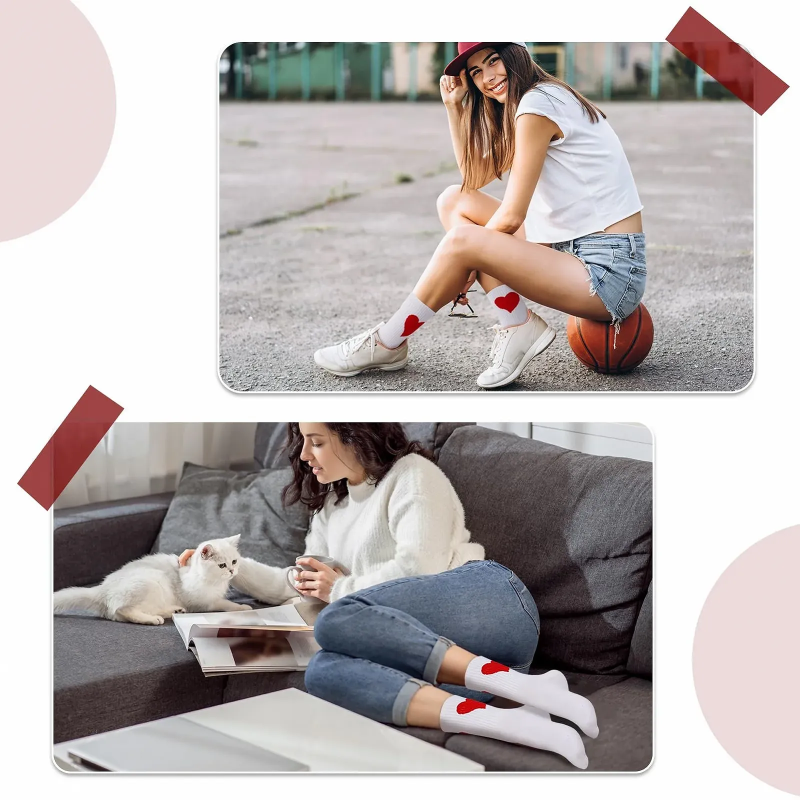 Шкарпетки тенісні з малюнком 6 пар, фото №5