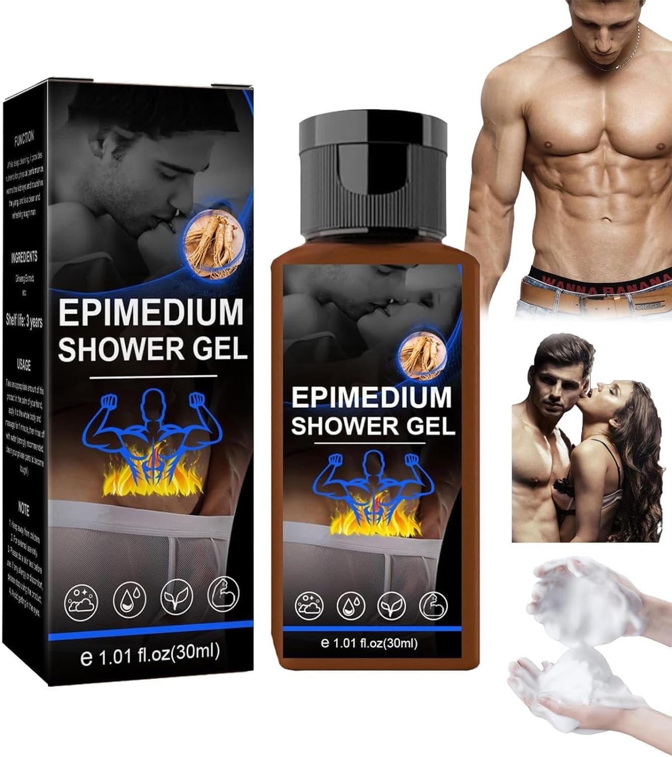 Гель для душу Seurico Epimedium Brevicornum Чоловічий 1 шт, фото №1