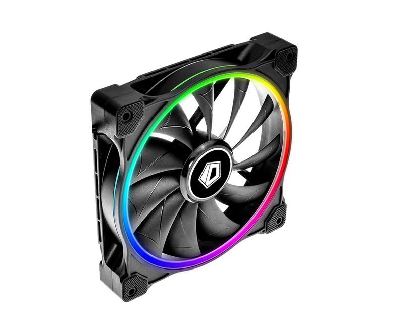 Вентилятор ID-Cooling ZF-14025-ARGB Single Pack 140x140x25мм 4-pin PWM чорний, фото №3