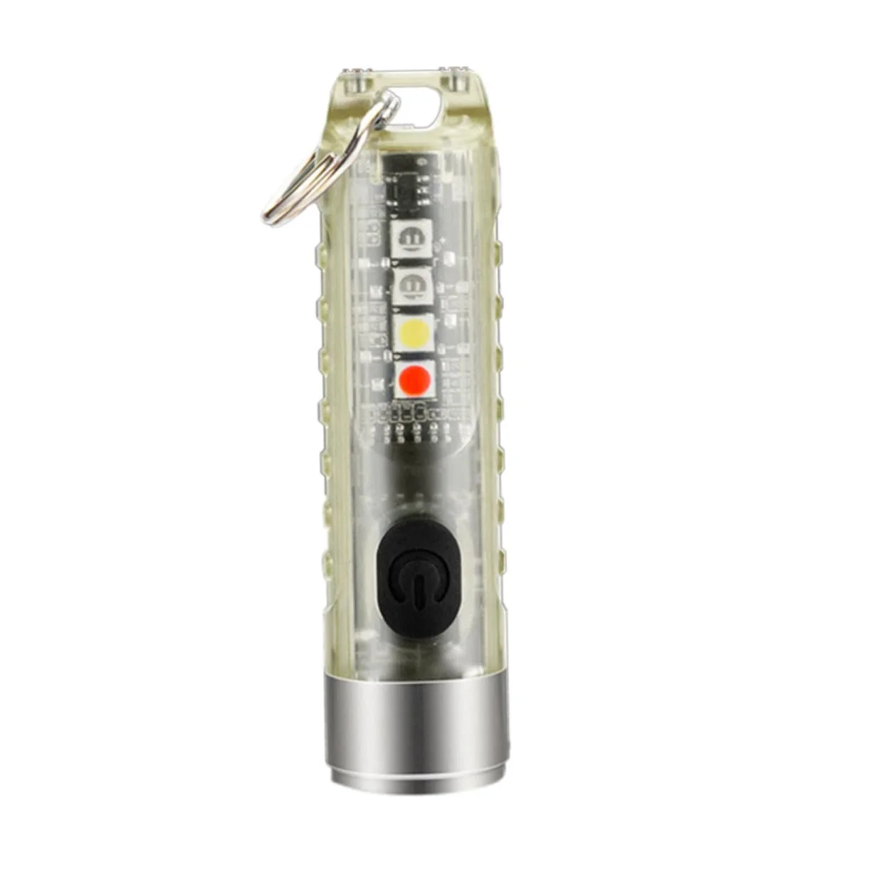 LED ліхтарик SOIMISS Підвісний Міні Брелок Кемпінговий з нержавіючої сталі та ПК для використання на відкритому повітрі Нічне бачення, фото №1