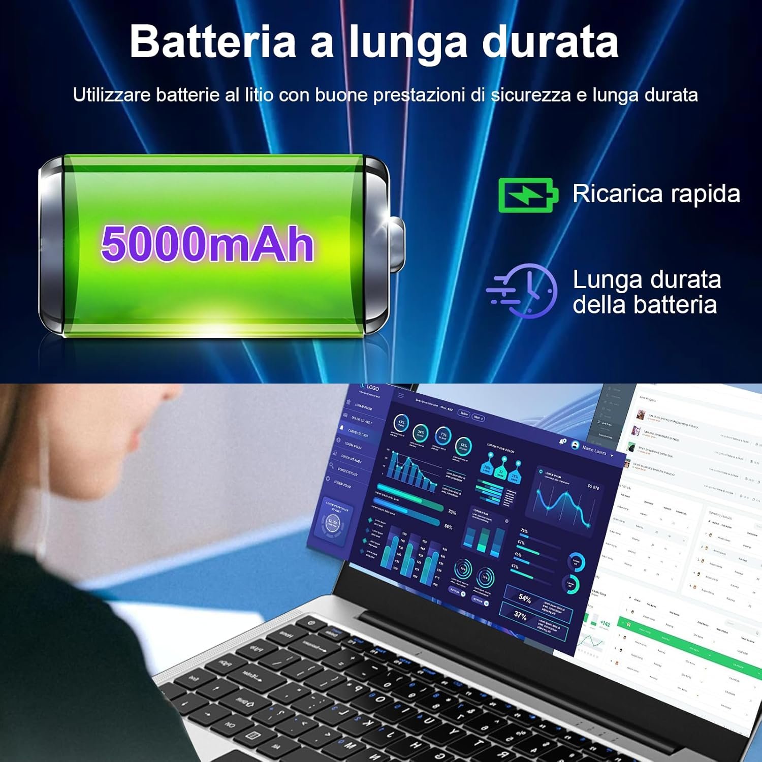 Ноутбук 14" BVATE B8 Intel Celeron N4020 RAM 8GB SSD 256GB Win11 (UKR), фото №6