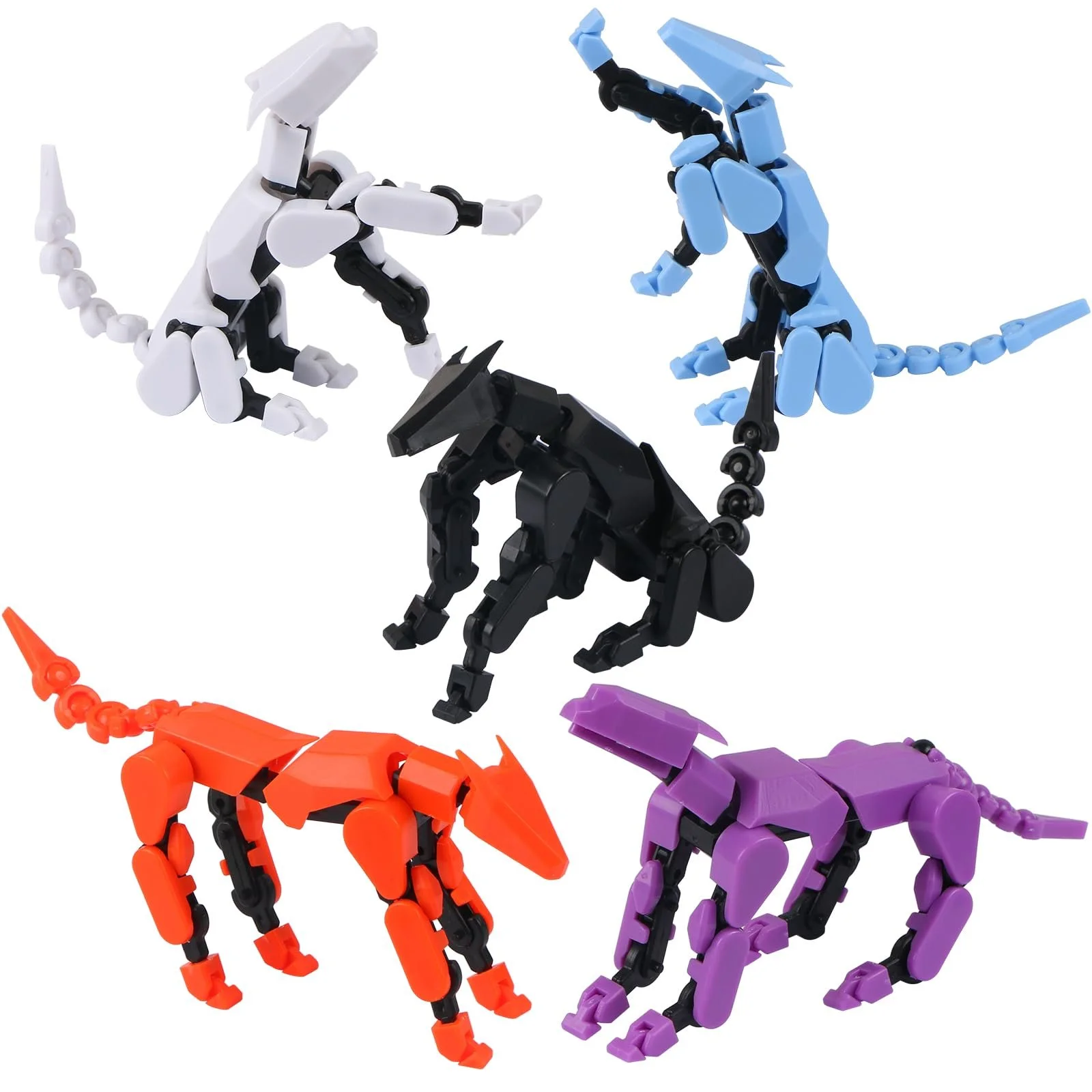 Набор игровых фигурок MEIEST Action Pet Dog Robot 3D Printed Dog 5 шт. подвижные, фото №1 Набор игровых фигурок MEIEST Action Pet Dog Robot 3D Printed Dog 5 шт. подвижные, фото №1