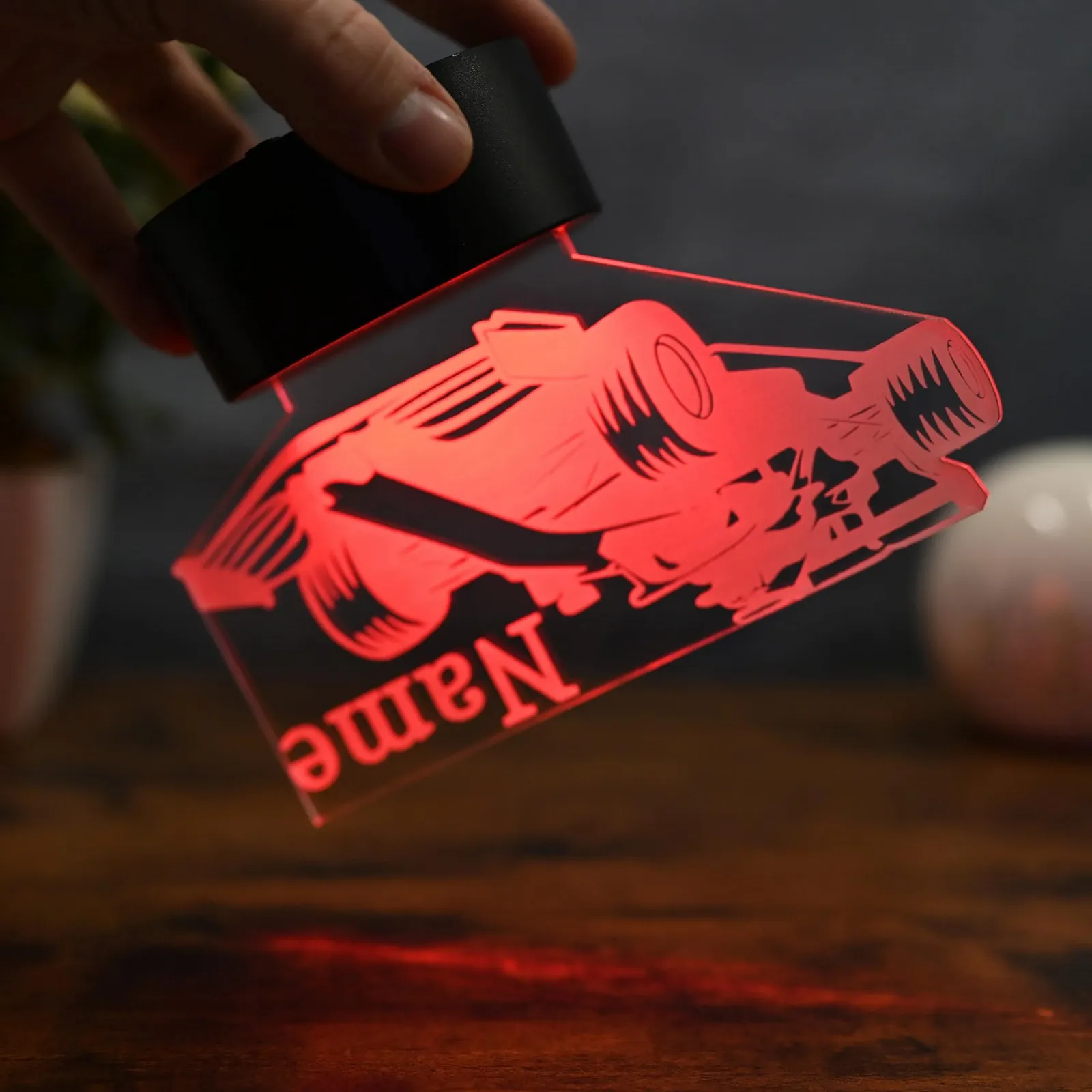 Настольная светодиодная лампа Formula 1 Персонализированная, фото №2