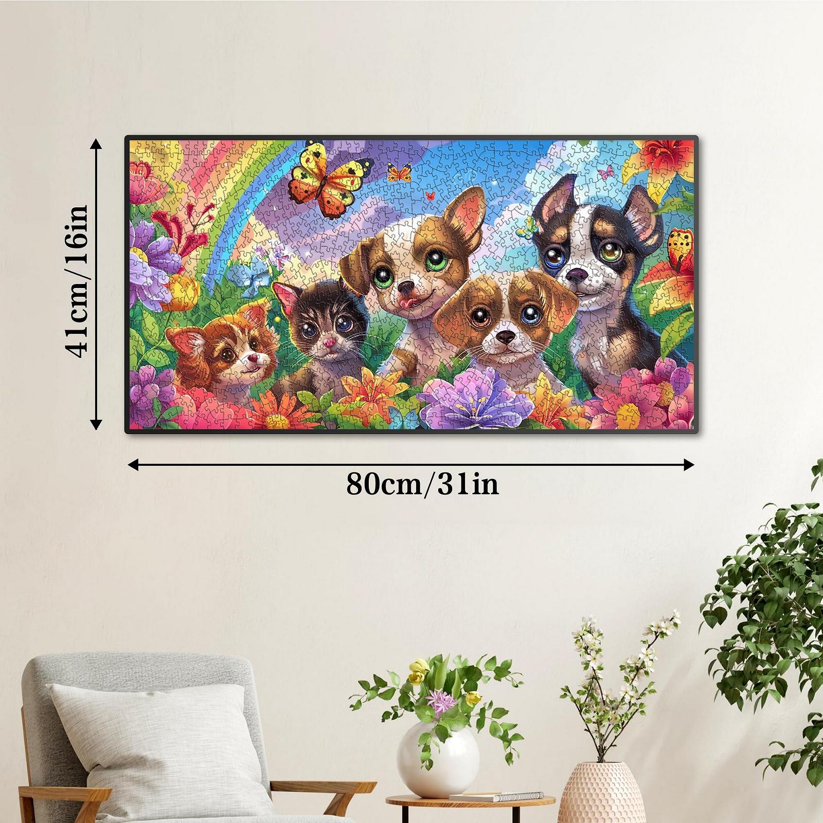 Пазл Щенки 1000 элементов 80 x 40 см, фото №2