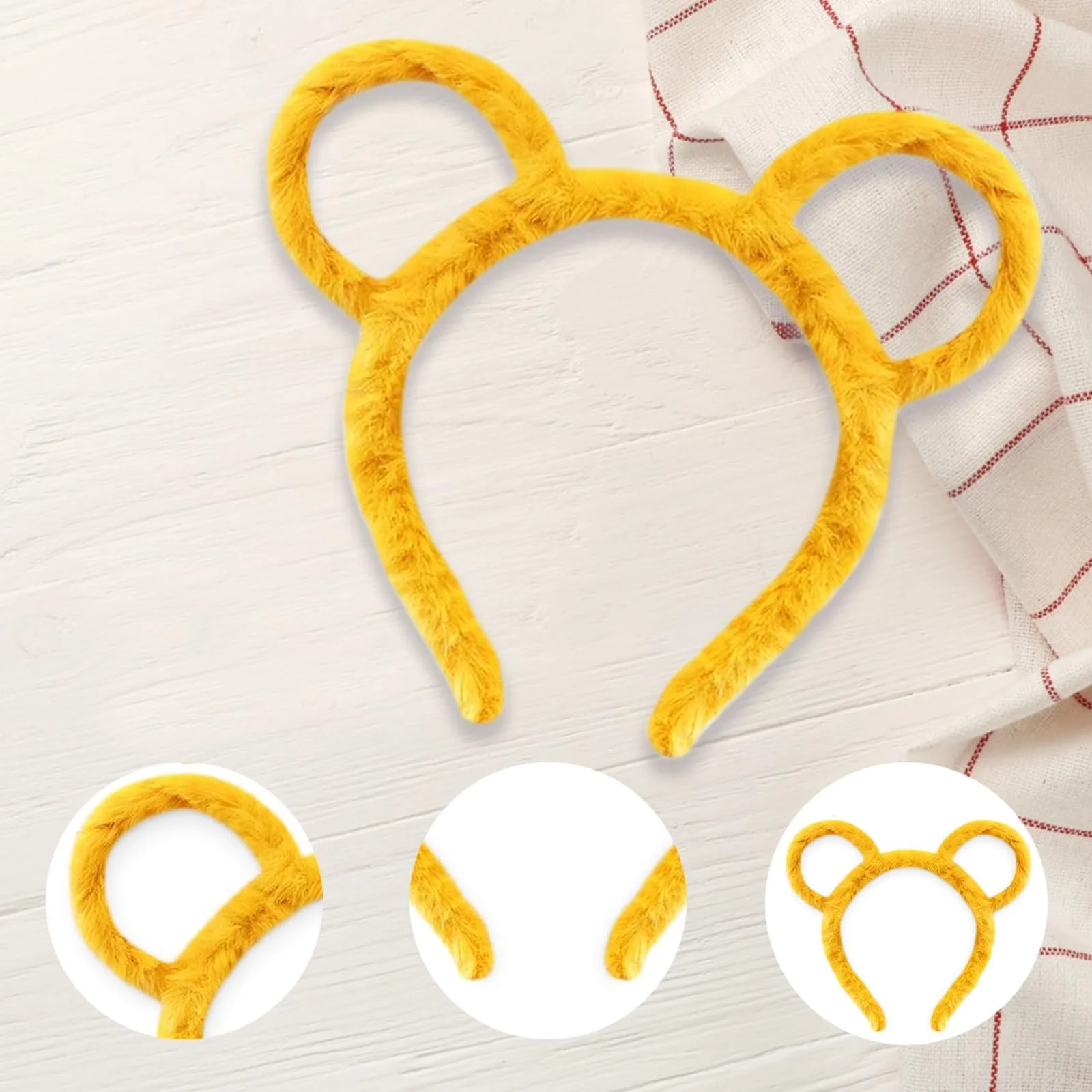 Обруч Медвежонка Ушки Желтый, фото №3