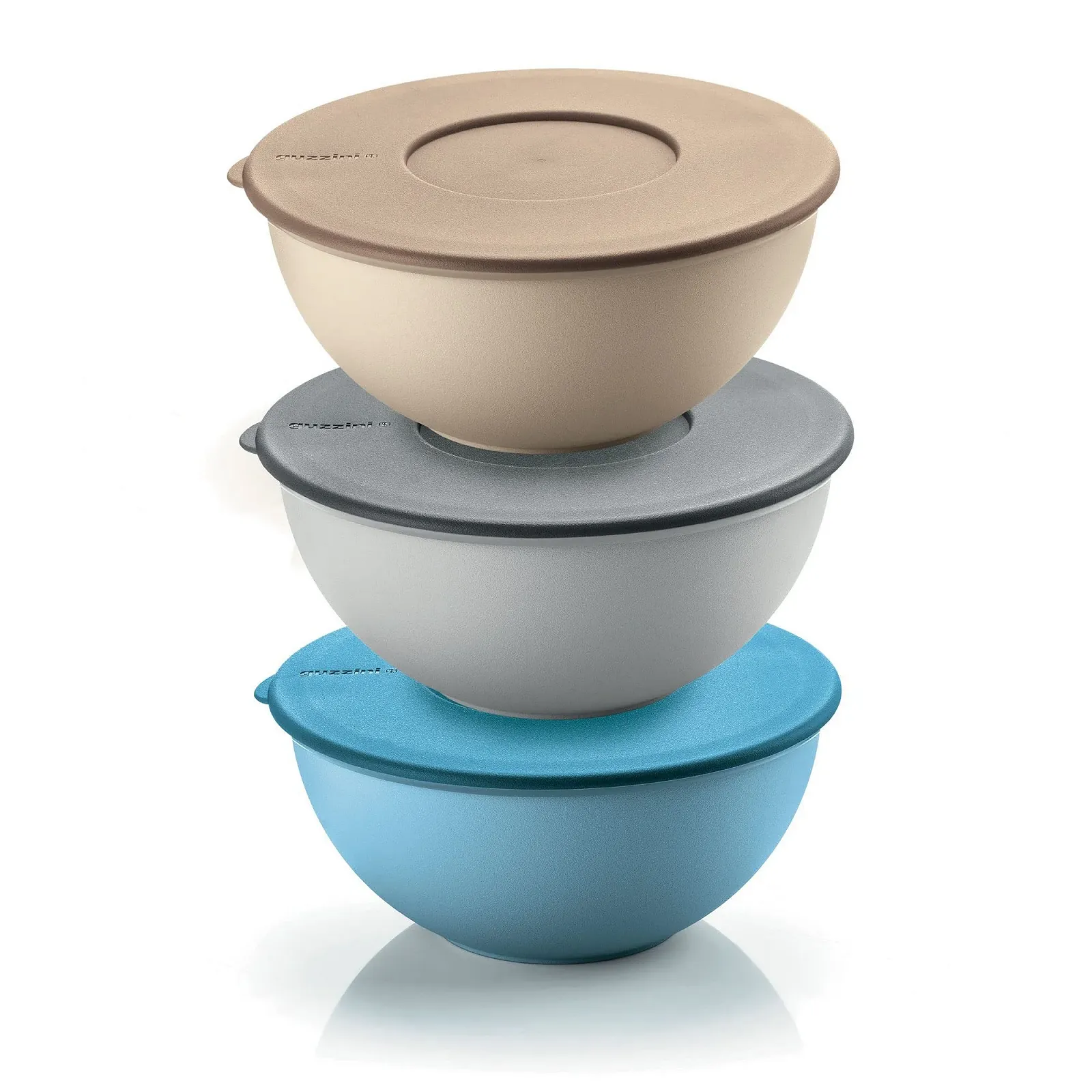 Набор мисок с крышками Guzzini Kitchen Active Design EVERYWHERE 3 штуки Разноцветный, фото №3
