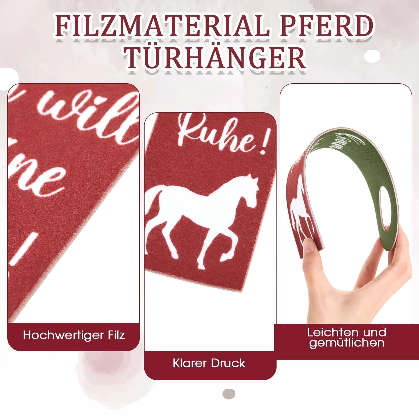 Набор SATINIOR Лошадиные носки Вешалка на дверь Komm Rein Ich Will Meine Ruhe с лошадиным мотивом Подарок на день рождения/выпускной, фото №3 Набор SATINIOR Лошадиные носки Вешалка на дверь Komm Rein Ich Will Meine Ruhe с лошадиным мотивом Подарок на день рождения/выпускной, фото №3