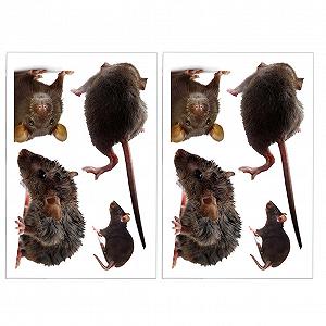 Наклейка на стіну Миша ПВХ Двостороння клейка стрічка - Фото 1