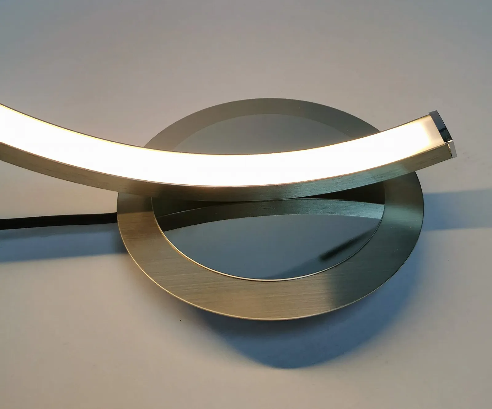 Настільна лампа Trango Moonlight LED 3000 К Matt Nickel White, фото №4