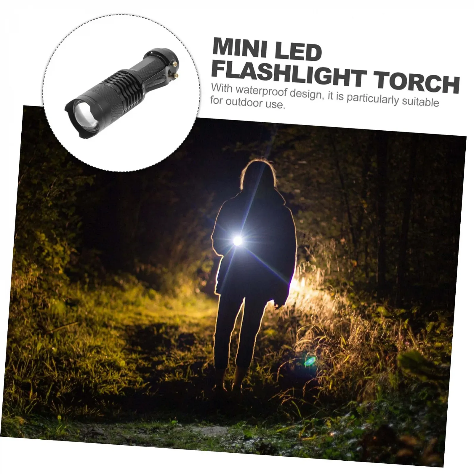 Міні LED Ліхтар HEMOTON Регульований Фокус Чорний, фото №2 Міні LED Ліхтар HEMOTON Регульований Фокус Чорний, фото №2