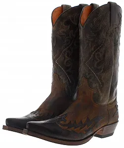Черевики Sendra Boots чоловічі 9669 Western шкіряні коричневі synthetic.ua - Фото 1