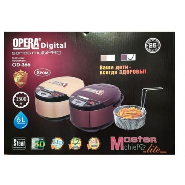 Мультиварка фритюрниця Opera OD-366 6л 1500Вт 16 програм, фото №6 Мультиварка фритюрниця Opera OD-366 6л 1500Вт 16 програм, фото №6