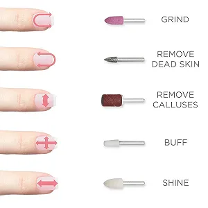 Насадки для електричного манікюрного набору TOUCHBeauty 1333 1335 synthetic.ua - Фото 1