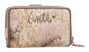 Гаманець Anekke Compact зі змійкою Stars Тримач для карток Бежевий - Фото 1