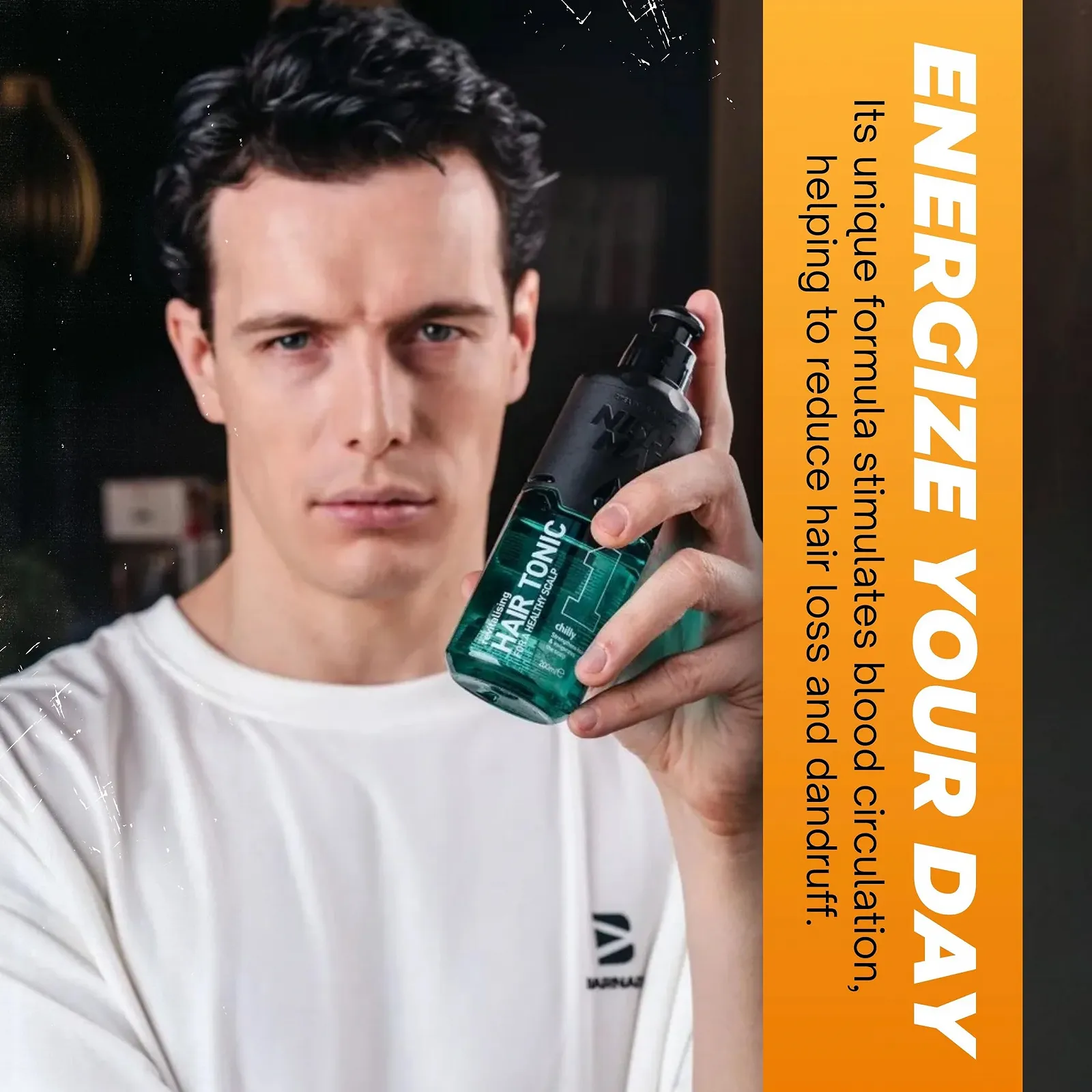 Лосьйон для волосся NISHMAN Revitalising для здорової шкіри голови, 400 мл, фото №4