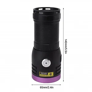 Ліхтарик TOPINCN 365 nm, USB Type C акумуляторний, портативний 60 Вт LED Black Light, міні ручний для виявлення сечі домашніх тварин, затвердіння смоли, скорпіонів synthetic.ua - Фото 1