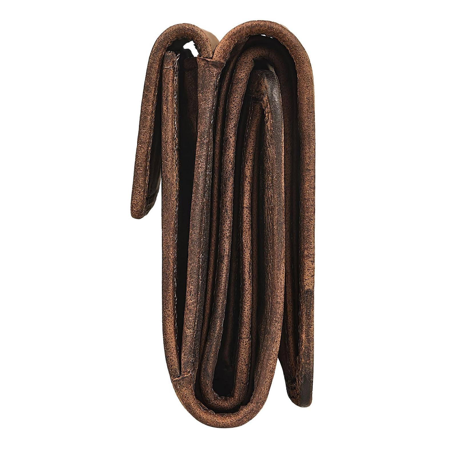 Кошелек STILORD Olive из натуральной кожи, средний, коричневый, фото №8