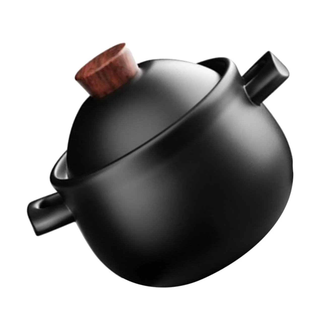 Каструля керамічна 1.8 L з ручкою для тушкування та супів, фото №1