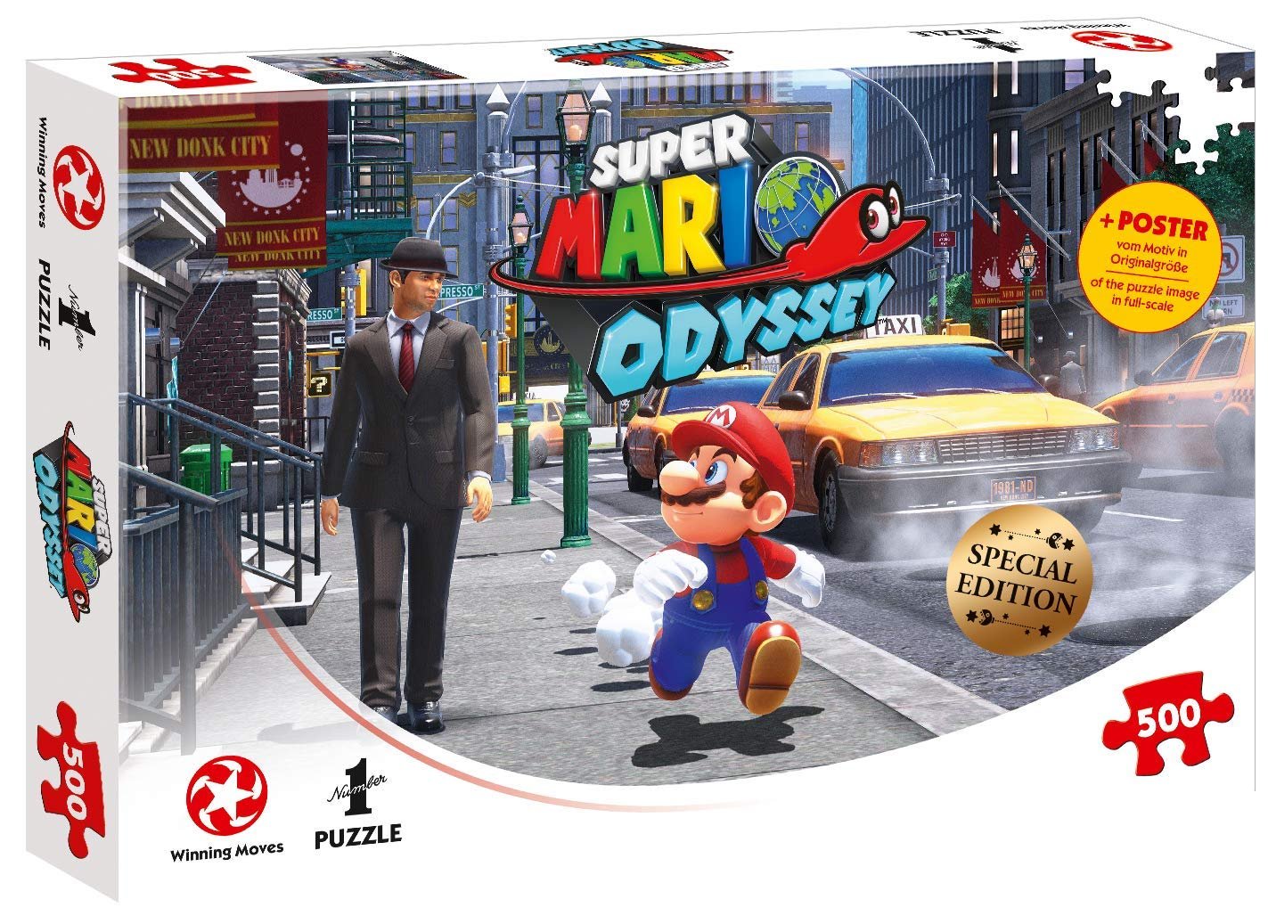 Пазли Winning Moves GmbH Super Mario Odyssey New Donk City 500 елементів, фото №1 Пазли Winning Moves GmbH Super Mario Odyssey New Donk City 500 елементів, фото №1