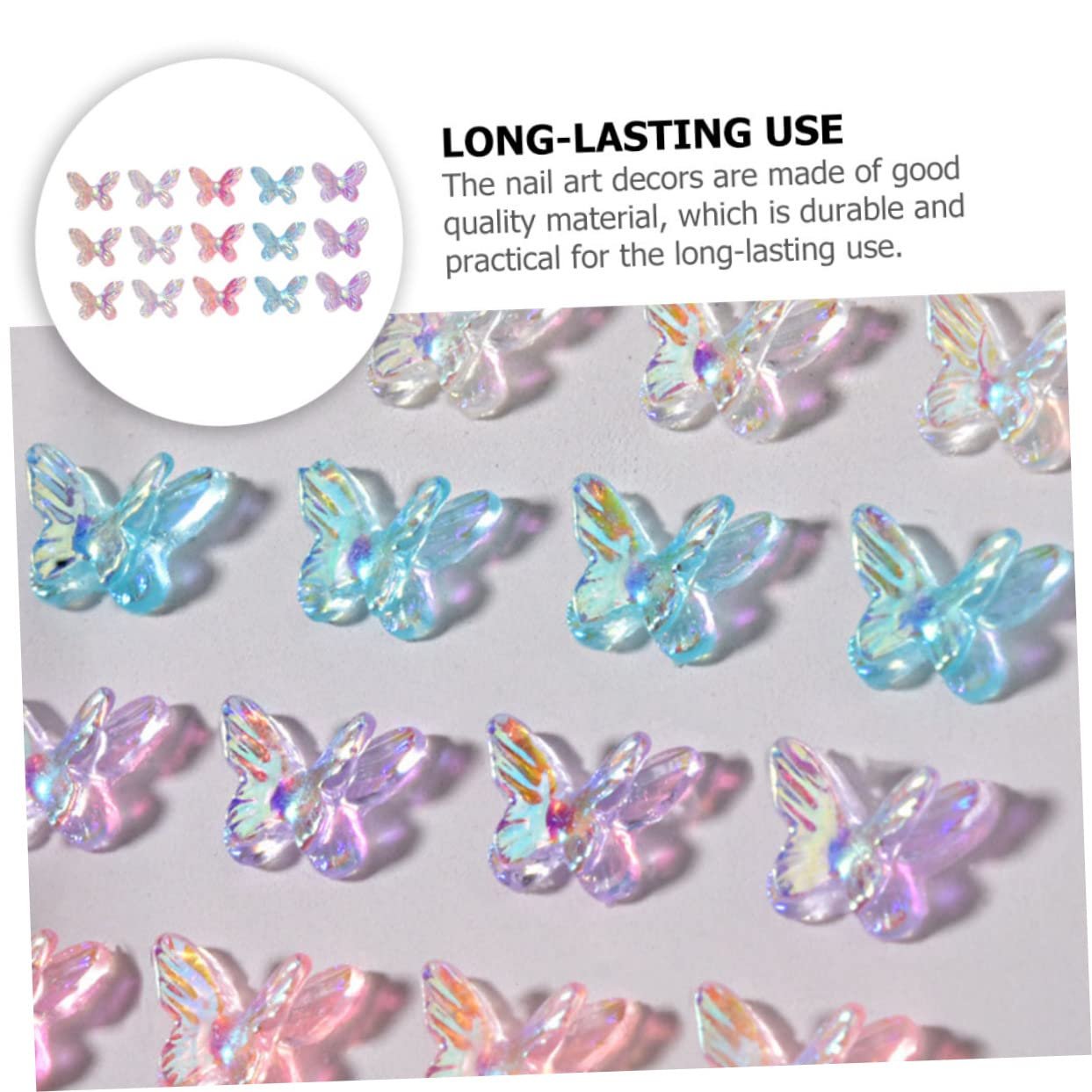 Блискучі Healeved, 40 шт, різнокольорові, для манікюру та творчого дизайну нігтів вдома та для проектів з нейл-арту, фото №4