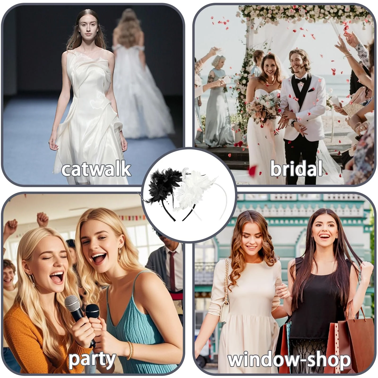 Аксесуари для волосся Набір з 2 Жіночий обруч для волосся, фото №7