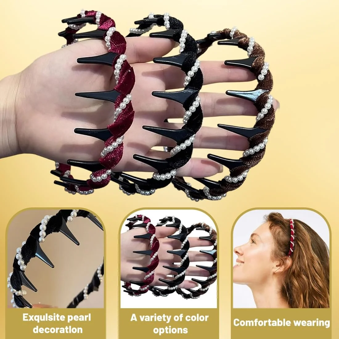 Обруч Жемчужный зигзаг, фото №3