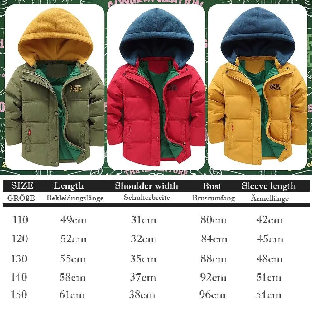 Зимова куртка Linboo для хлопчиків, пухова зі знімним оксамитовим в'язаним капюшоном, тепла стьобана, фото №7 Зимова куртка Linboo для хлопчиків, пухова зі знімним оксамитовим в'язаним капюшоном, тепла стьобана, фото №7