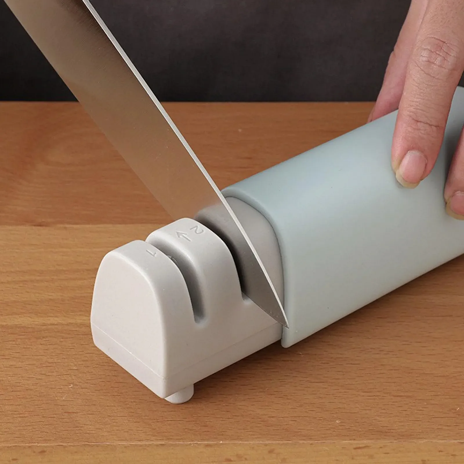 Точило для ножів 2-рівневе Висувне Ручне, фото №9