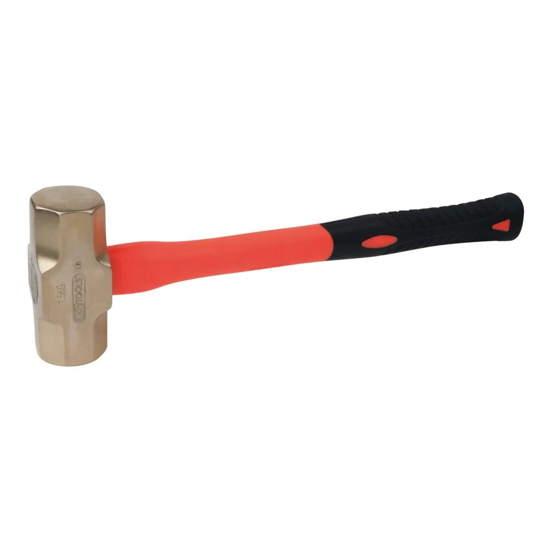 Молоток свинцевий KS Tools Bronzeplus 963.2088 2500 г з ручкою зі скловолокна Бронзовий, фото №1