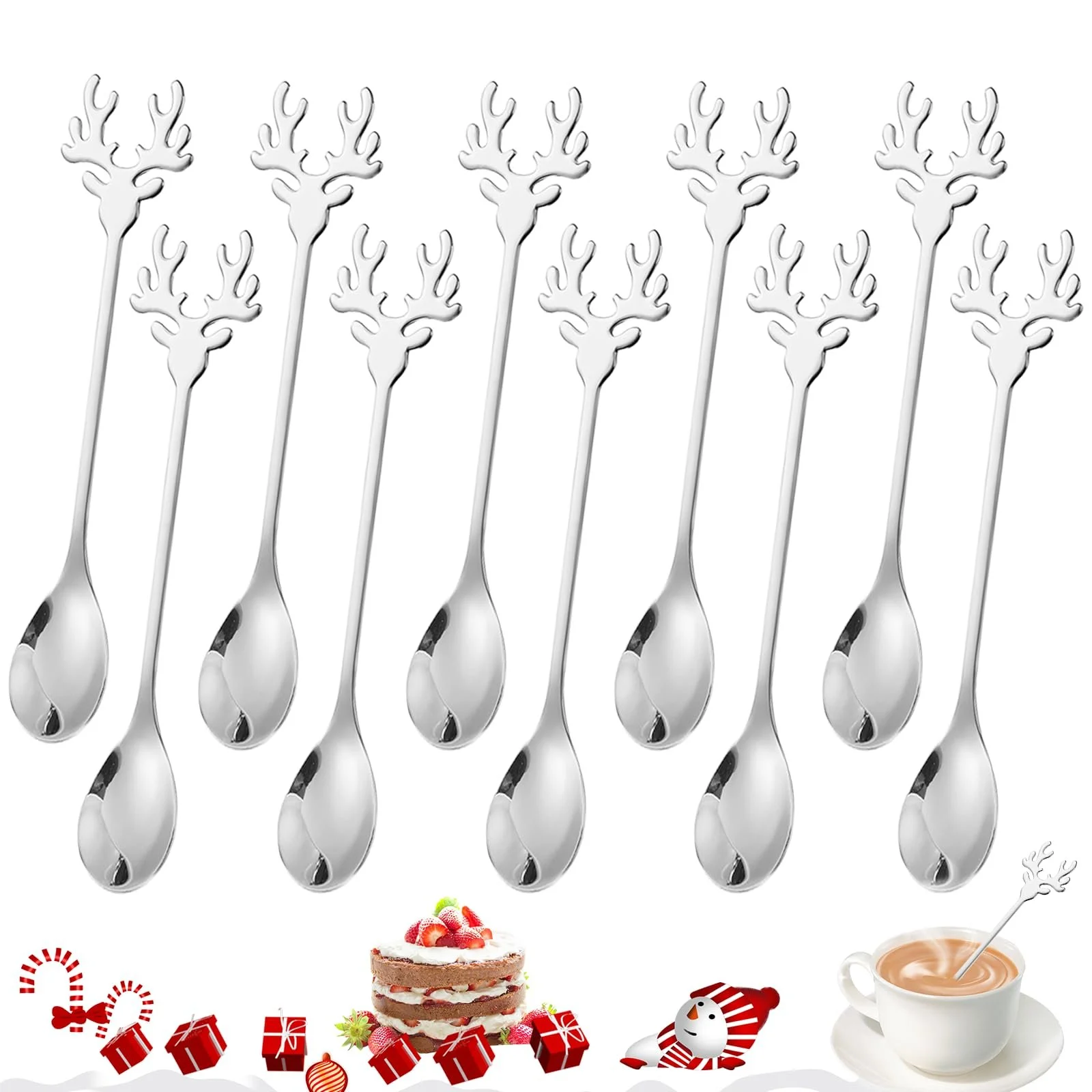 Ложка для Різдва Elk, набір 10 штук, фото №1