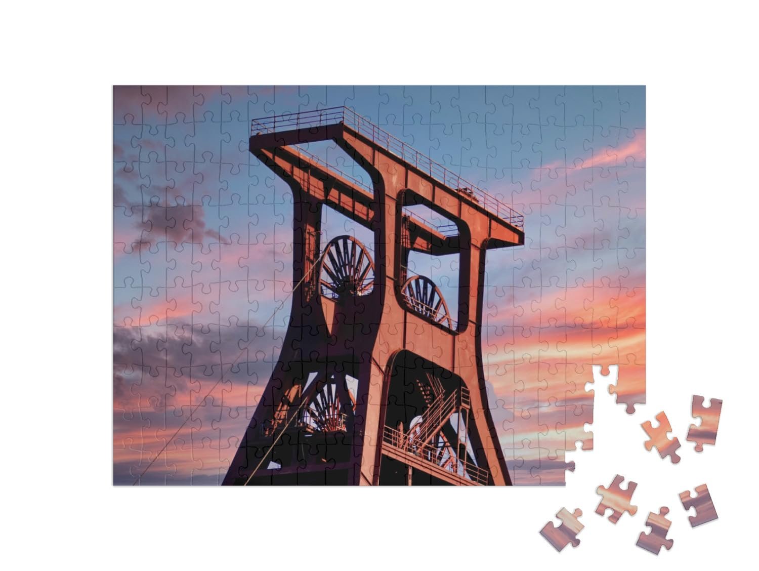 Пазл puzzleYOU Ruhr Area Puzzle Collection Старая копровая башня, Рурская область, Германия 200 деталей, фото №2
