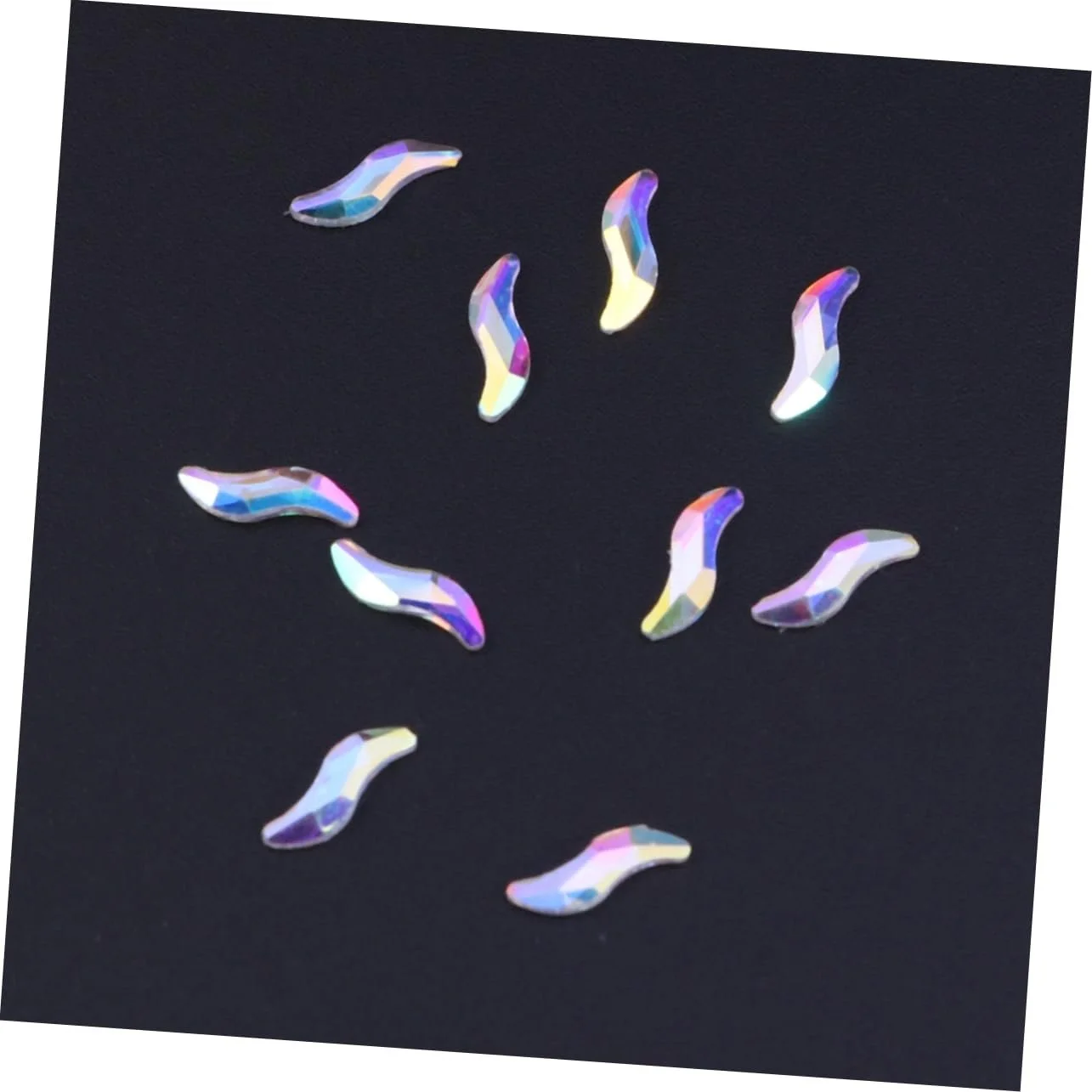 Стразы для ногтей FRCOLOR Имитация кристаллов 10 шт S-образные, фото №2