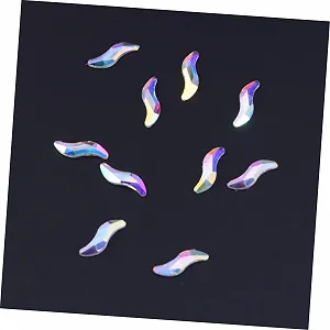 Стразы для ногтей FRCOLOR Имитация кристаллов 10 шт S-образные synthetic.ua - Фото 1