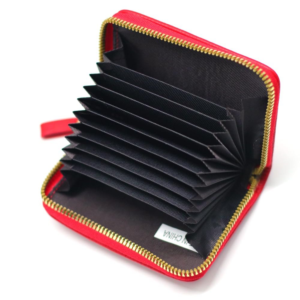 Кредитница ROUGH FIT для женщин RFID-блокировка Мини-кошелек Красный 11 см, фото №3