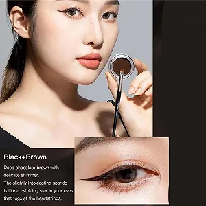 Підводка для очей Fowybe рідка водостійка двоколірна synthetic.ua - Фото 1